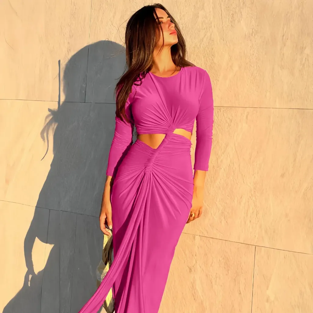 strapless open back dress Long Glitter Bodycon Prom Dress with Strappy Open Back PromGirl