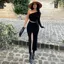 Black Slit Detail One Shoulder Maxi Dress
