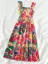 Light Pink Tropical Print Maxi Slip Dress
