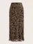 Brown Floral Maxi Mermaid Skirt