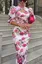 Floral Cutout Bodycon Midi Dress