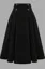 Black Highrise Aline Midi Skirt
