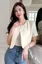 Off White Crop Shrug Jacket