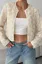 Off White Floral Ruffled Jacket