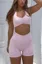 Light Pink Halter Neck Sports Set