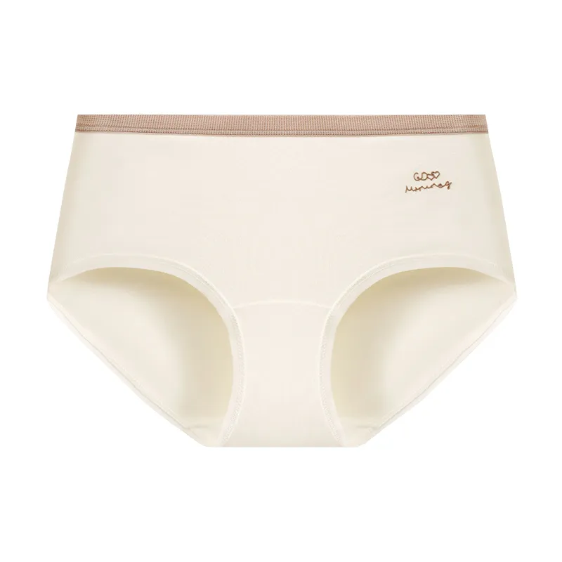 Off White Solid Midrise Briefs