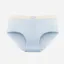 Light Blue Solid Midrise Briefs