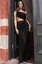 Black One Shoulder Ruched Maxi Dress