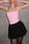 Pink Fitted Sweetheart Crop Top