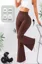 Brown Highrise Bootcut Leggings