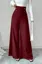 Maroon High Rise Wide Leg Formal Pants