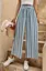 Light Blue Striped High Rise Tieup Pants