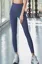 Blue Solid High Rise Leggings
