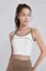 White Round Neck Crop Top