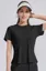 Black Solid Crew Neck Tshirt