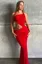 Red Halter Neck Cutout Maxi Dress