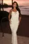 Off White Halter Neck Ruffle Maxi Dress