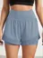 Light Blue High Rise Sports Shorts