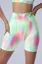 Light Green Abstract Highrise Sports Shorts