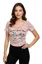 Light Pink Graphic Round Neck Tshirt