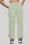 Light Green Solid Mid Rise Trousers