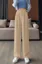 Beige Solid High Rise Formal Pants