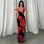 Red Floral Maxi Dress