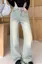 Light Blue Highrise Straight Fit Jeans