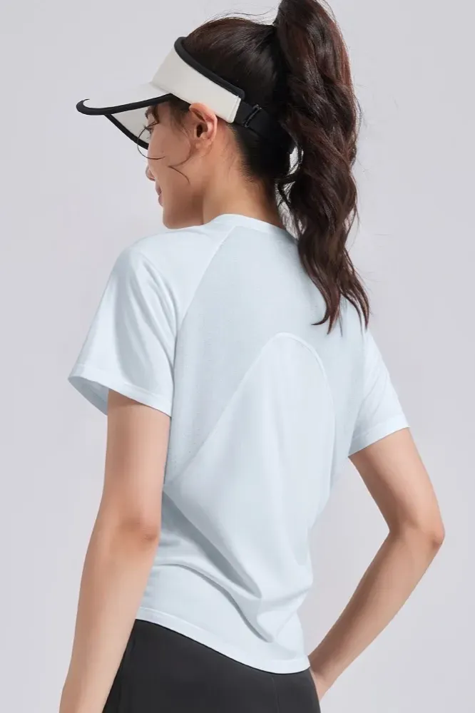 Light Blue Crew Neck Tshirt - Image 1