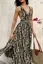 Black Abstract Maxi Dress