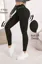 Black Typography Highrise Leggings