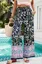 Navy Blue Floral High Rise Trousers