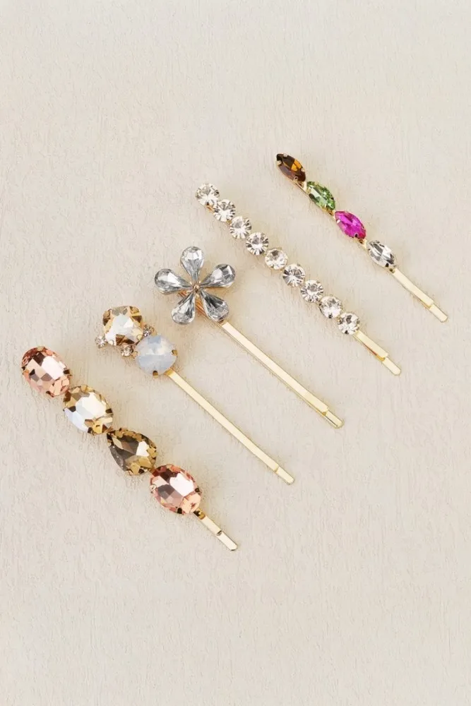 Imitation Vibrant Multi Color Hair Pins - Image 1