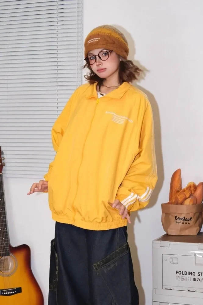 Yellow Oversized Hooded Sweatshirt - Image 1