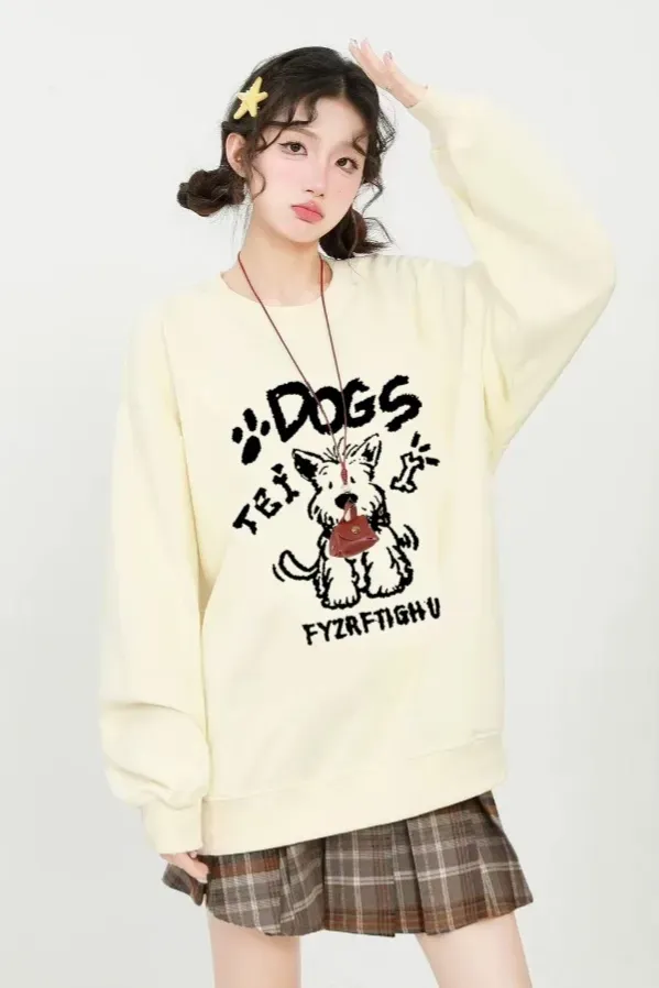 Off White Graphic Crew Neck Sweatshirt - Image 1