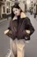 Dark Brown Fleece Lined PU Jacket