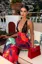 Multi Plunge Neck Backless Maxi Dress