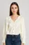 Off White Buttoned Tieup Top