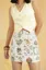 Off White Ethnic Print Mini Skirt