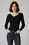 Black Fitted Round Neck Sweater