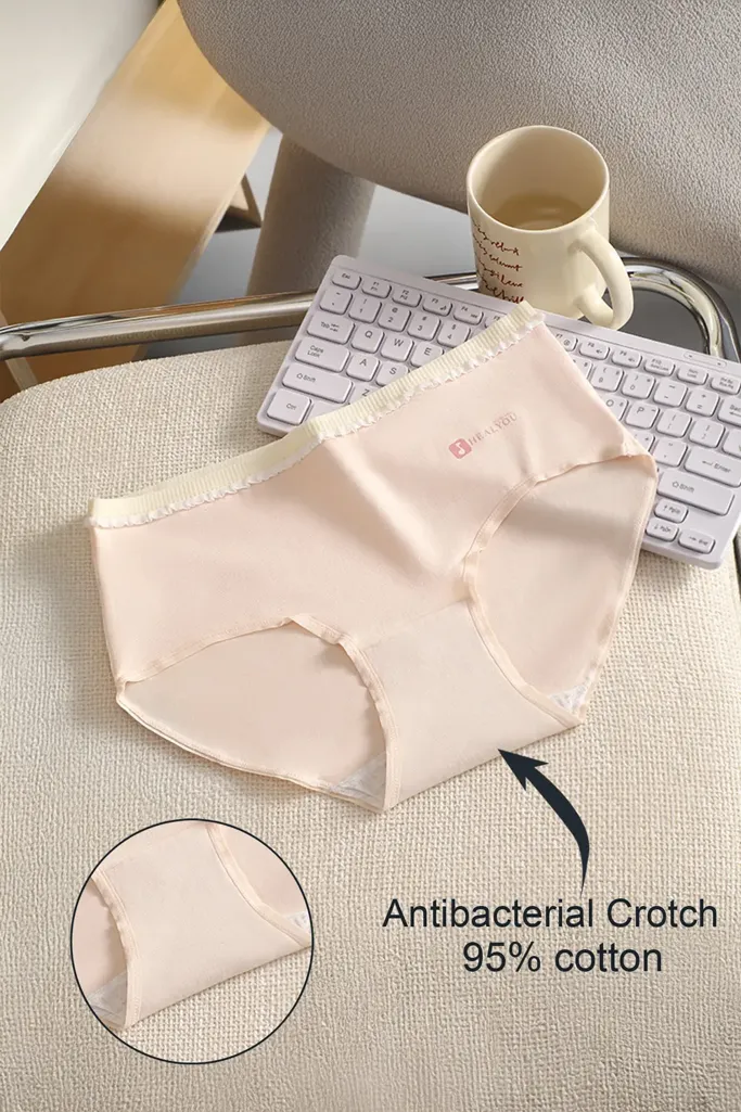 Light Pink Solid Midrise Briefs - Image 1