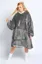 Grey Oversized Hooded Lounge Dress