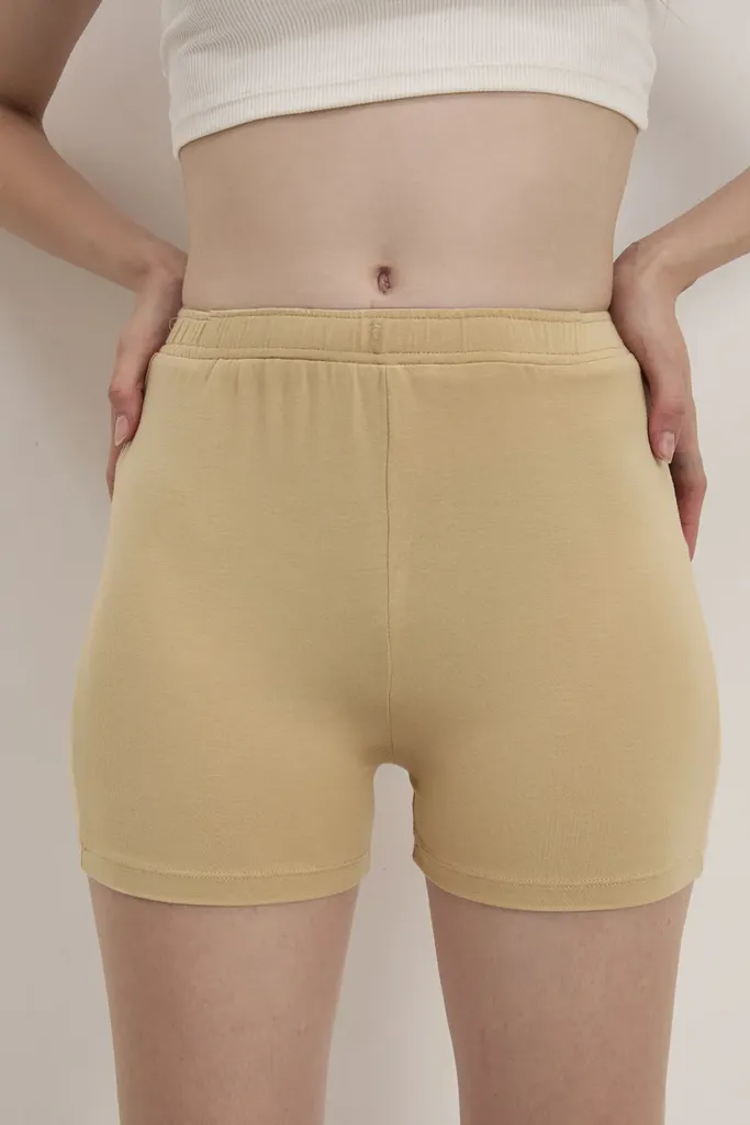 Nude Solid Cycling Shorts - Image 1