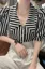 Statement Striped Black White Shirt