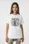 White Graphic Print Crew Neck Tshirt