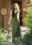 Green Check Halter Maxi Dress