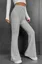 Light Grey High Rise Bootcut Trackpants