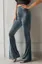 Dark Grey Striped Bootcut Pants