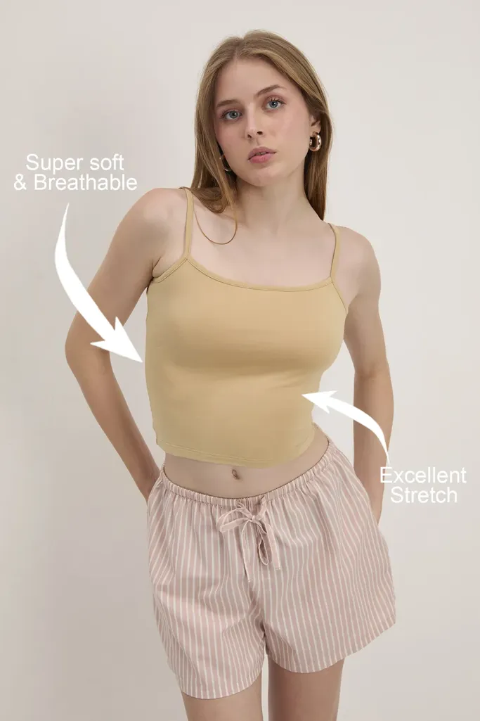 Nude Solid Cami Slip Top - Image 1