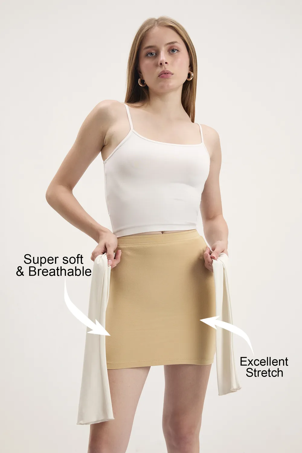 Nude Solid Under Skirt